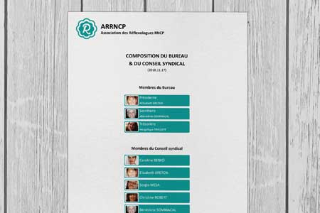 Organigramme de l'ARRNCP