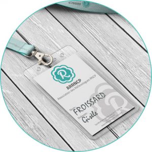 badge d'adhérent à l'ARRNCP
