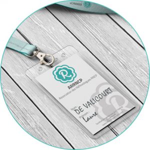 badge d'adhésion à l'ARRNCP