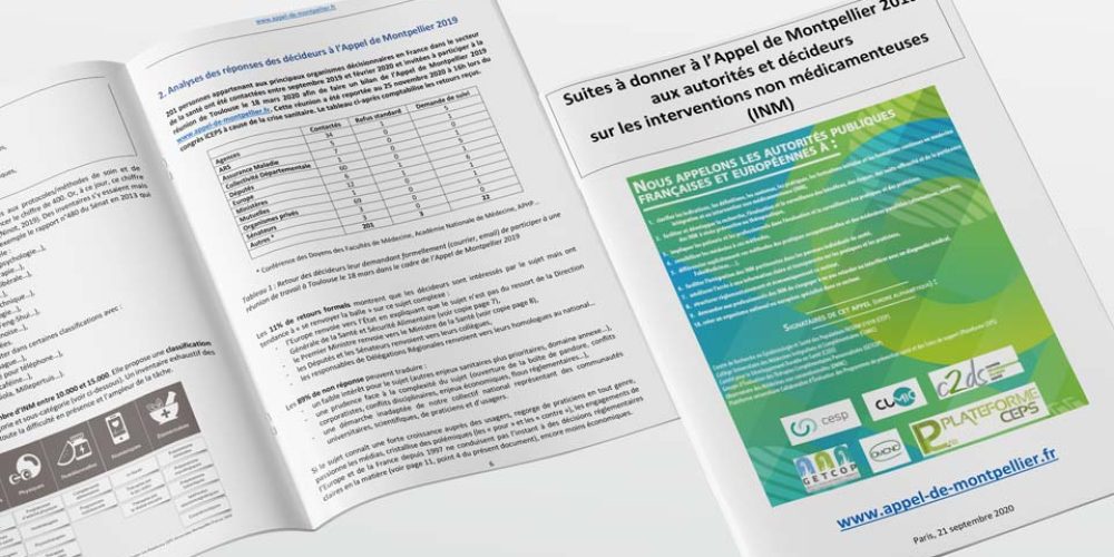 Interventions non médicamenteuses – Retour sur l&rsquo;appel de Montpellier