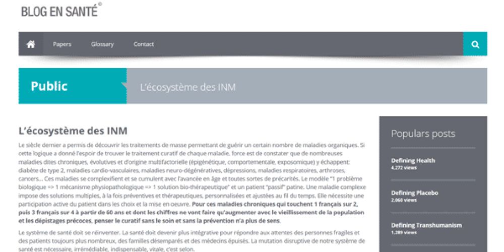 L&rsquo;écosystème des interventions non médicamenteuses