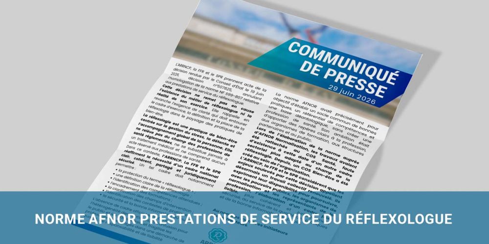 Communiqué de Presse ARRNCP, FFR et SPR